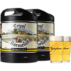 Fûts de bière - Pack 2 fûts 6L Tripel Karmeliet + 2 verres PerfectDraft 50 cl