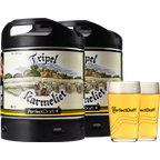 Fûts de bière - Pack 2 fûts 6L Tripel Karmeliet + 2 verres PerfectDraft 50 cl