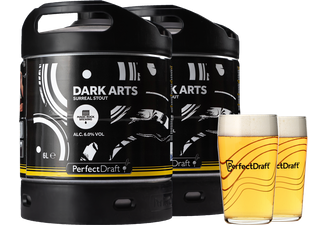 Fûts de bière - Pack 2 fûts 6L Magic Rock Dark Arts + 2 verres PerfectDraft 50 cl