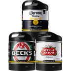 Fässer - World Cup 3er-Pack: Becks-Corona-Stella-Becks Magnet