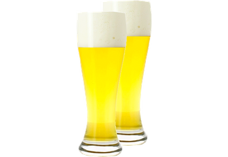 Biergläser - Pack 2x 50cl neutrale Weißbiergläser