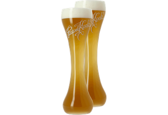 Biergläser - Pack 2x 33cl Kwak flacher boden Gläser