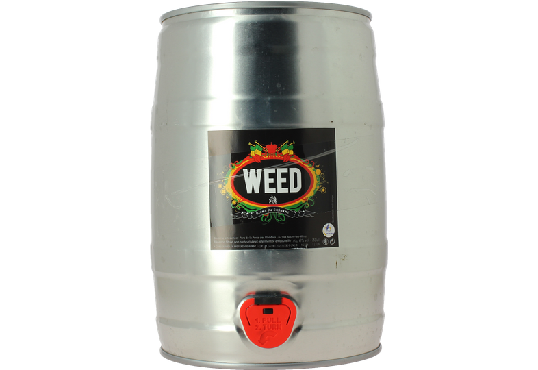 Fut De Biere 5 Litre Pas Cher Mini-FUT 5L WEED, biere au CHANVRE, brasserie Artesienne, bière