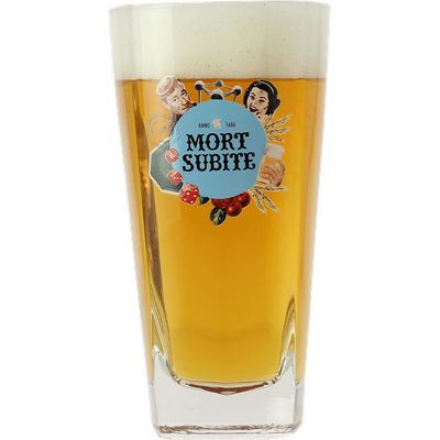 2 x Mort Subite ANNO 1686 Belgien Beer Bier Bierpokal 25cl Glas Gläser 7501-2