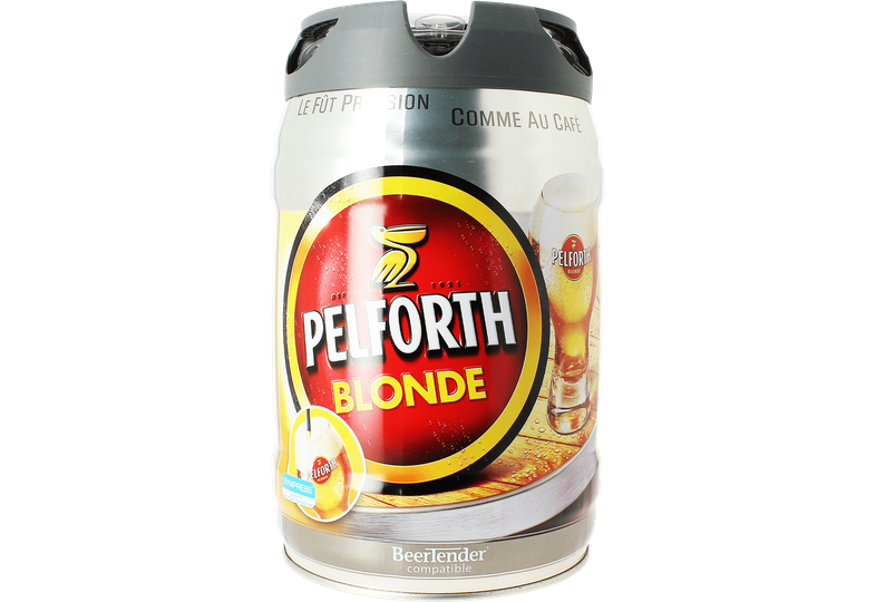 Pelforth Blond 5L BeerTender Keg has a dispensing tap!