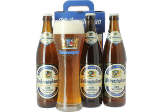 Gift box with beer and glass - Coffret Weihenstephaner