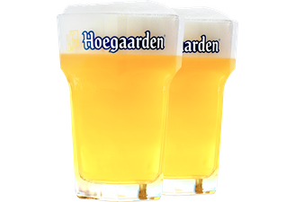 Beer glasses - 2 Hoegaarden 33cl glasses