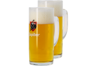 Bierglazen - 2 Jupiler Bock-glases - 50 cl