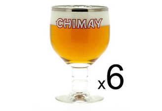 Lot de verre à bière - 6 verres Chimay - 33 cl