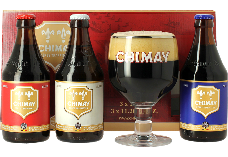 Chimay Trilogy beer & glass Gift Pack | Buy belgian beer gifts online